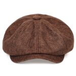 Béret casquette Gavroche Marron Béret en polyester Béret homme Béret marron Béret par couleur Béret par matière Casquette béret
