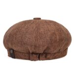 Béret casquette Gavroche Marron Béret en polyester Béret homme Béret marron Béret par couleur Béret par matière Casquette béret