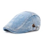 Nouveau hommes Cowboy bérets chapeau mode femmes rétro pare-soleil chapeaux unisexe taille réglable Vintage jean coton chapeau Béret bleu Béret femme Béret homme Casquette béret