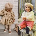 Béret pour enfant en laine beige