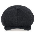 Béret casquette hip hop gris foncé Béret bleu Béret en coton Béret femme Béret gris Béret homme Béret noir Casquette béret