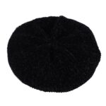 Béret au crochet noir pour fille Béret au crochet Béret en coton Béret enfant Béret filles Béret par couleur Béret par matière Béret rouge