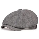 Béret casquette Gavroche gris foncé Béret en polyester Béret gris Béret homme Béret par couleur Béret par matière Casquette béret