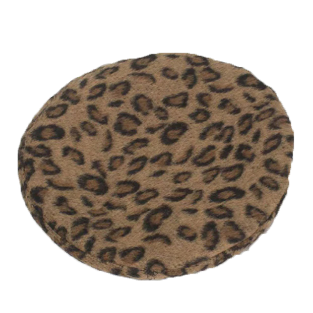 Béret en coton motif léopard Béret en coton Béret femme