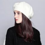 Béret en laine blanc Béret blanc Béret chasseur alpin Béret femme Béret par couleur Béret par matière Béret par style