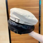 Béret casquette en cuir synthétique pour femme Béret en synthetique Béret femme Casquette béret