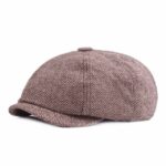 Casquette Gatsby en laine pour homme, chapeau plat à chevrons Peaky Blinders Béret en coton Béret en laine Béret femme Béret homme Béret irlandais Béret Peaky Blinders Casquette béret