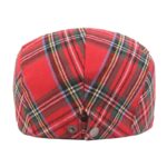 Béret irlandais lignes et carreaux en coton Béret en coton Béret femme Béret homme Béret irlandais