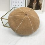 Béret en lin couture apparente