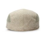 Béret plat en lin respirant beige Béret en lin Béret femme Béret homme Béret irlandais