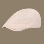 Béret plat en coton effet jean beige Béret bleu Béret en coton Béret irlandais