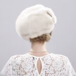Béret en fourrure Béret femme