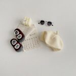 Béret en tricot blanc Béret en coton Béret enfant Béret filles Béret garçons