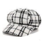 Béret en coton casquette vintage Béret en coton Béret femme Casquette béret
