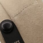 Béret militaire à chaîne en coton noir pour femme Béret en coton Béret femme Béret militaire Béret noir