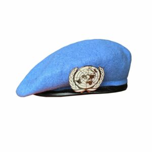 Béret bleu militaire insigne ONU Béret en laine Béret homme Béret militaire