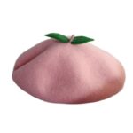 Bérets en forme de pêche Béret en laine Béret femme