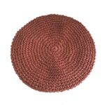 Béret plat en paille