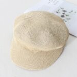 Béret casquette en paille