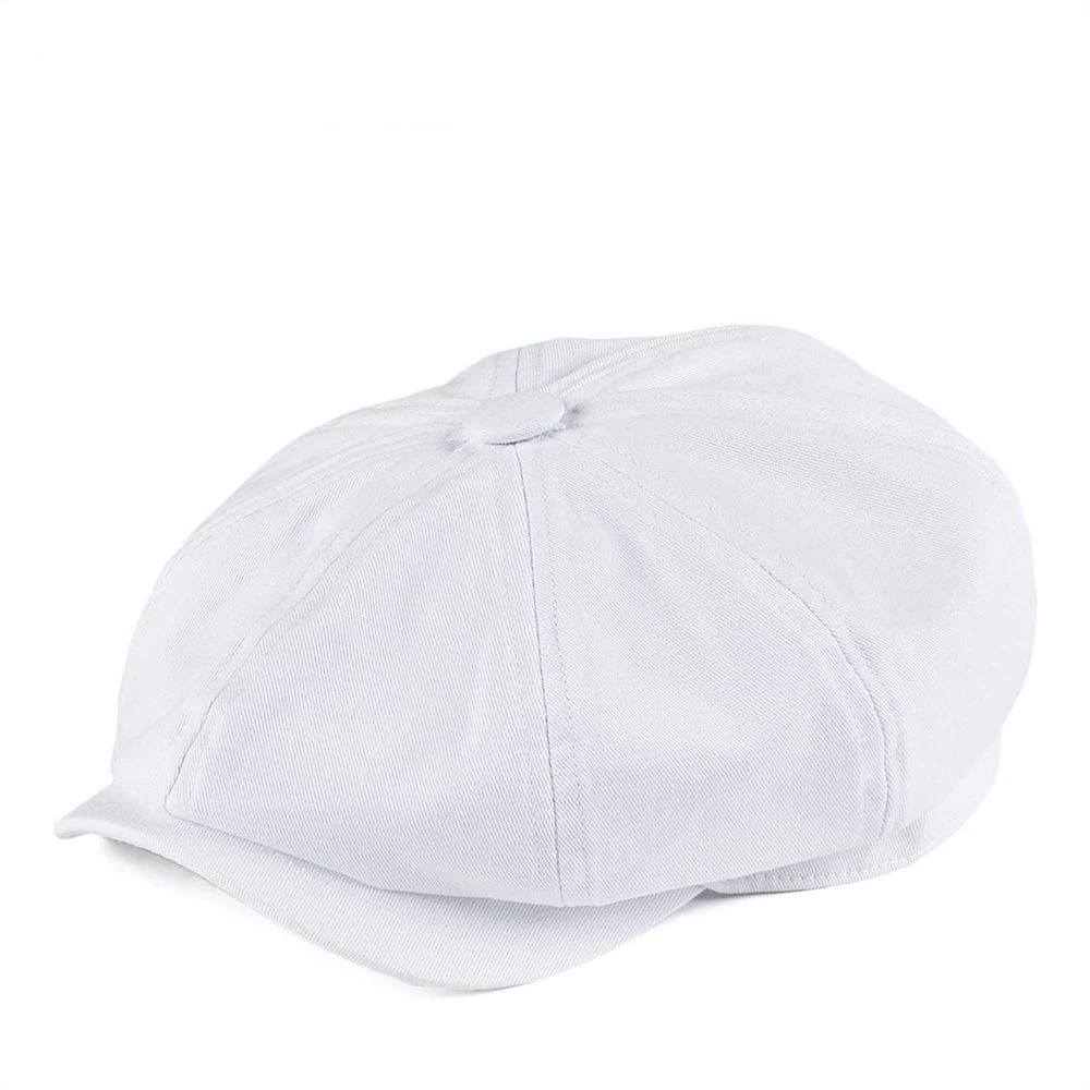 Casquette hatteras en coton blanche Béret femme Béret homme Casquette hatteras