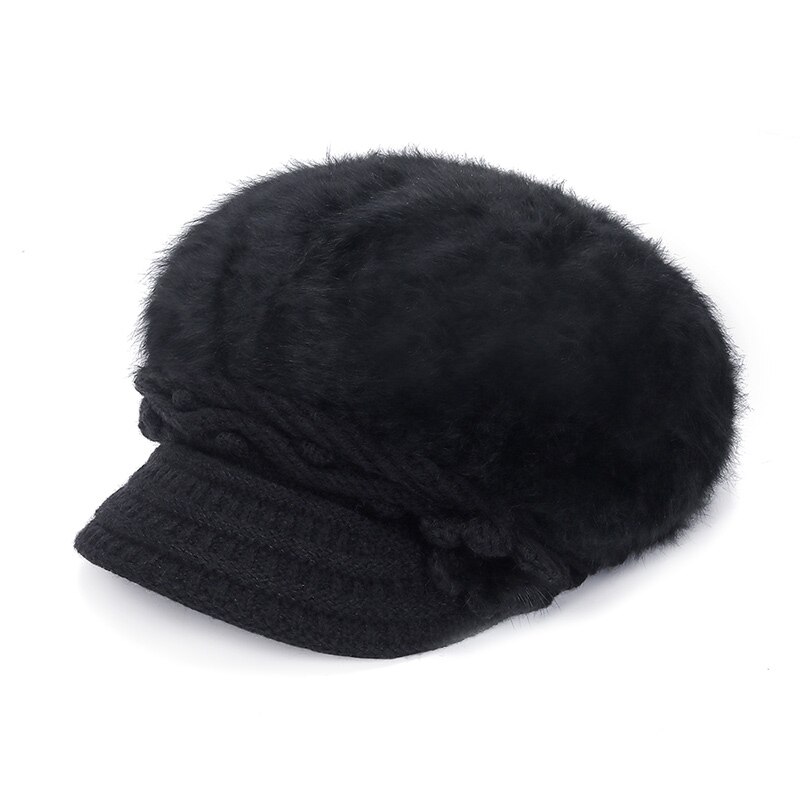 Béret casquette noir laine élégant femme Béret en laine Béret femme Casquette béret