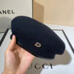 Béret d&rsquo;hiver en laine mélangée pour femme Béret en laine Béret femme Béret noir
