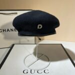 Béret d&rsquo;hiver en laine mélangée pour femme Béret en laine Béret femme Béret noir