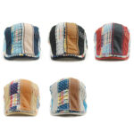 Béret casquette unisexe fil cousu et daim rouge Béret en coton Béret femme Béret homme Casquette béret