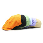 Casquette béret coton façon gavroche verte Béret en coton Béret femme Béret Gavroche Béret homme Casquette béret
