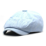 Casquette béret coton façon gavroche verte Béret en coton Béret femme Béret Gavroche Béret homme Casquette béret