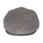 Béret casquette d&rsquo;été gris en lin pour homme Béret gris Béret homme Casquette béret