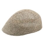 Béret en paille beige pour homme
