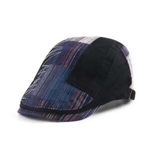 Béret noir en coton style casquette de baseball chic pour homme