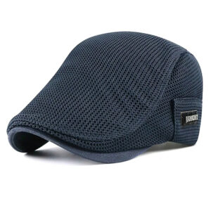 Béret casquette bleu pour le sport en maille respirante
