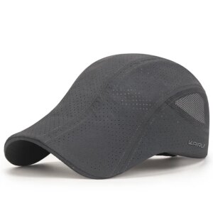 Béret casquette gris tendance tissu respirant pour homme