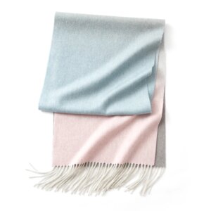 Écharpe aux tons pastels en cachemire et laine pour femme