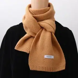 Echarpe marron chic et épaisse pour femme