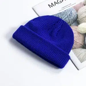 Bonnet bleu électrique pour homme