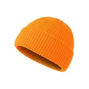 Bonnet orange original pour homme