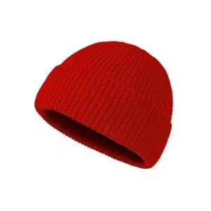 Bonnet rouge vif pour homme