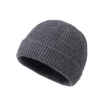 Bonnet gris chaud pour homme